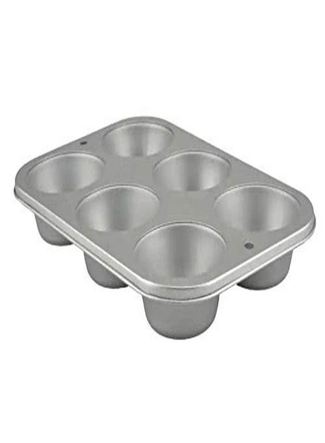 Greenbrier Muffin Cupcake Baking Tin. Stainless Steel Cupcake Tray.Oven Cooking Baking Pan. Dishwasher Safe. Muffin Baking Cupcake Pans 6-Cup - Image 2