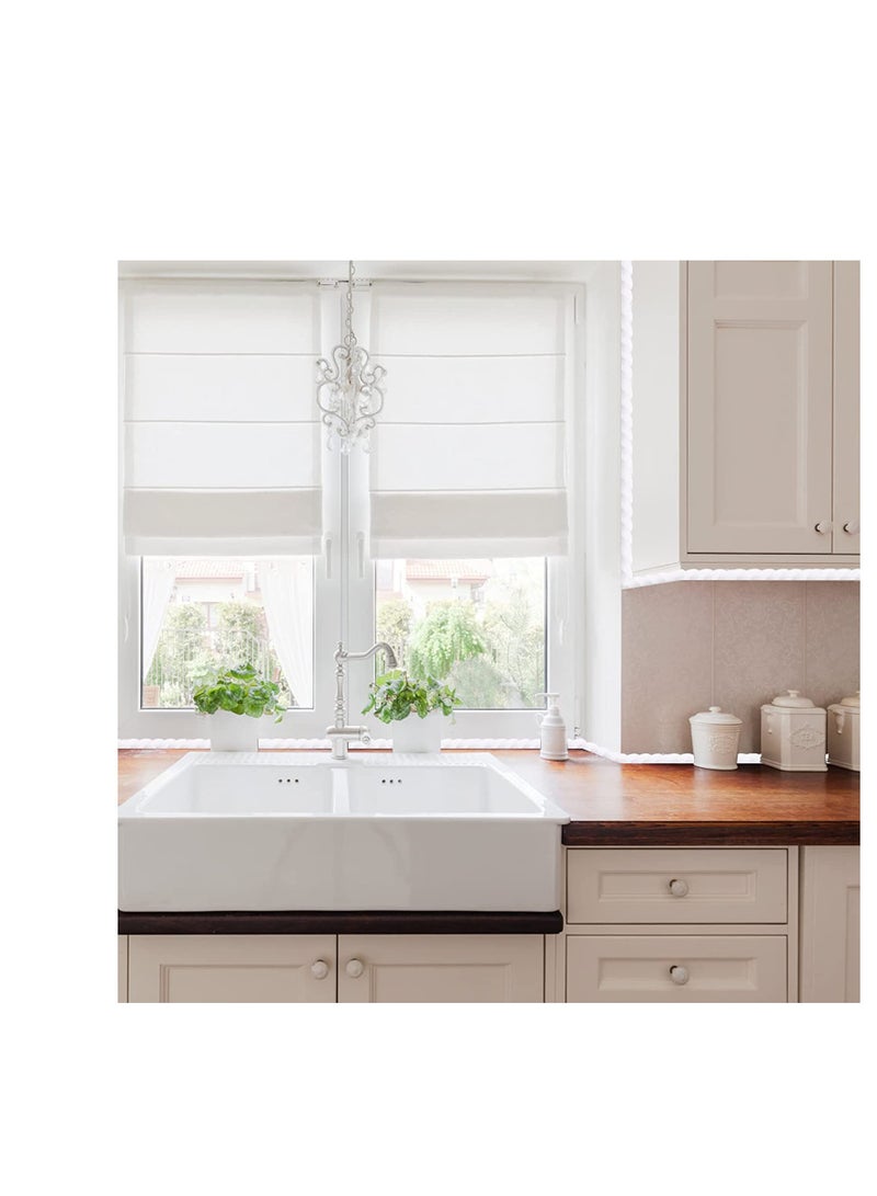 SYOSI Flexible Molding Trim Wall Trim Self Adhesive 5M Peel and Stick Molding Edge Trim Wallpaper Border Caulk and Trim Molding for Cabinet Edge Wall Edge Door Tile Mirror Frame Home Decor - Image 3