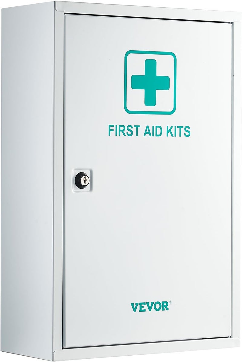 VEVOR 3Shelf First Aid Cabinet 1000 Pieces Large Capacity First Aid Kit Wall Mounted Medicine Cabinet OSHA  ANSI 2015 Class A Industrial Emergency Metal Med Box for Business and Worksite - Image 1