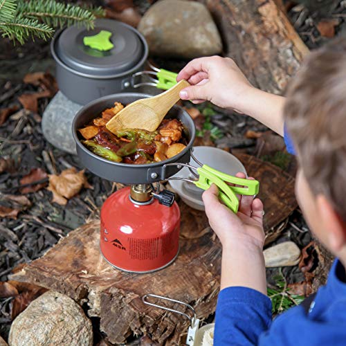 MalloMe Camping Cookware Mess Kit for Backpacking Gear – Camping Cooking Set - Camping's Pots and Pans Set - Backpacking Stove/Portable Stove Compatible - Camp Kitchen Equipment Accessories 3L Pot - Image 4