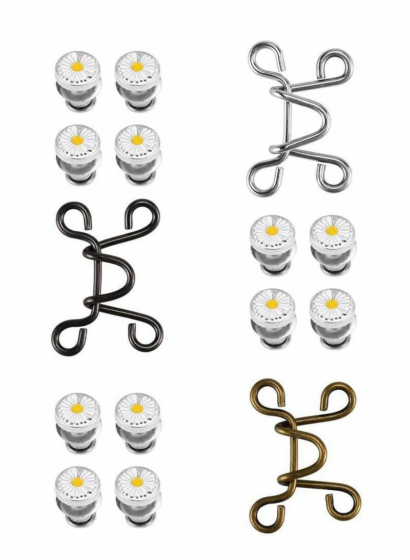 Adjustable Nail-Free Waist Buckle, Waist Buckle Extender Set Jeans Extender Waist Extender Button for Pants Jeans, The Best Tool to Tighten Pants and Skirts 3 Set - Image 1