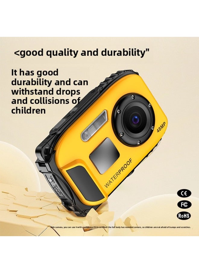 Generic Children Waterproof Diving HD Digital Camera CCD Auto Focus Travel Underwater Camera-Body Color:8G Memory Card  - Image 5