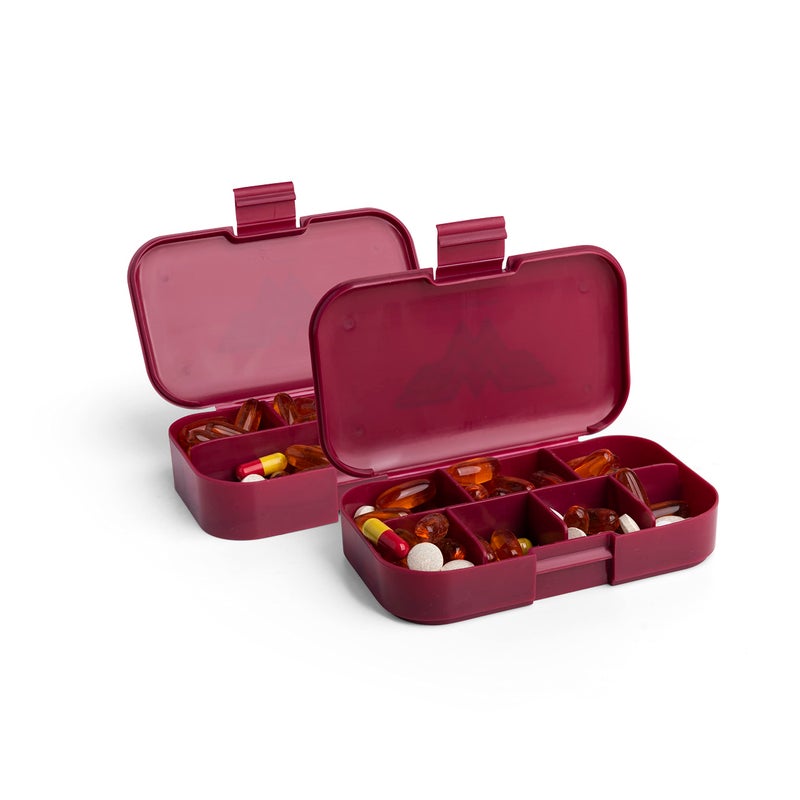 Smartshake DC Comic Pill Box Organizer (Pack of 2) - Portable Size, BPA Free - Medicine Storage Box for Daily Use - 7-Day Pill case for Travel, Vitamin, and Supplement (Wonder Women) - Image 2