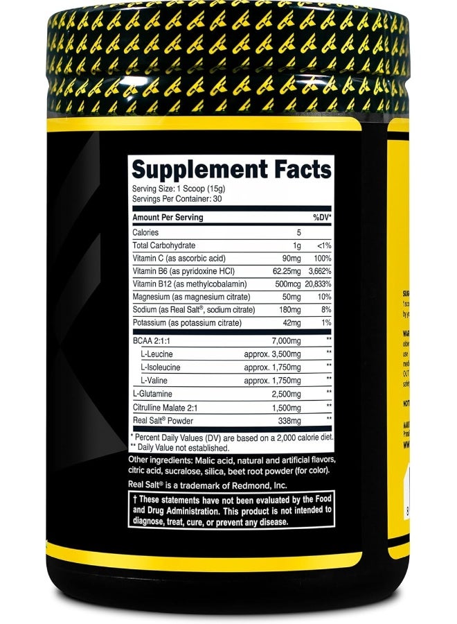 Primaforce BCAA Powder (Watermelon) - 7000MG 2:1:1 BCAAs, 30 Servings, Post-Workout Recovery Drink with Amino Acids and Real Salt for Men & Women - Image 4
