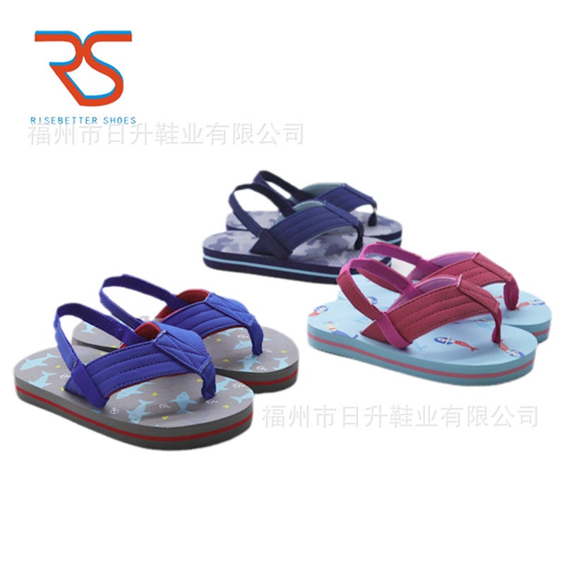 Factory 2021New Boys And Girls Beach Shoes Children Comfortable Heel Elastic Band Casual Sandals