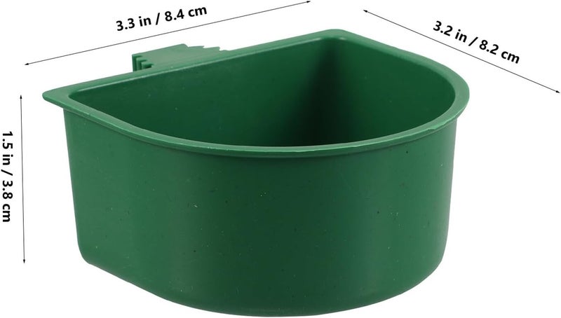 GALPADA 30pcs Parrot Cage Feeders and Bird Feeding Water Dishes, Plastic Bird Cage Feeding Bowls with Clamp Holders, Small Coop Cups for Cockatiel Budgie Parakeet - Image 2