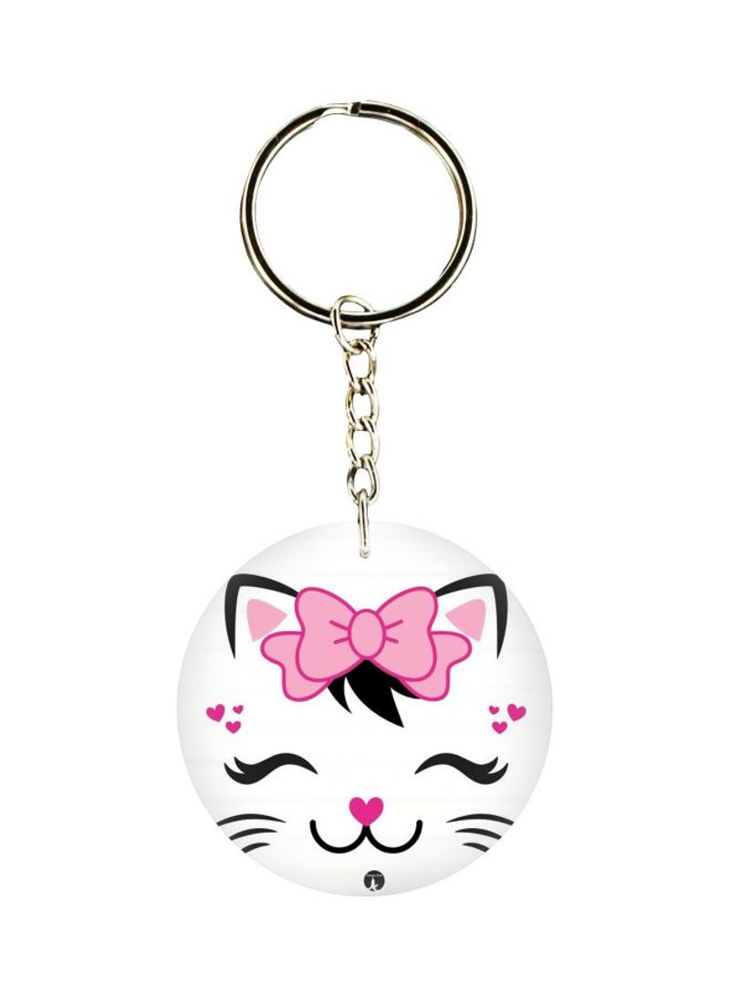 RKN Cat Printed Keychain
