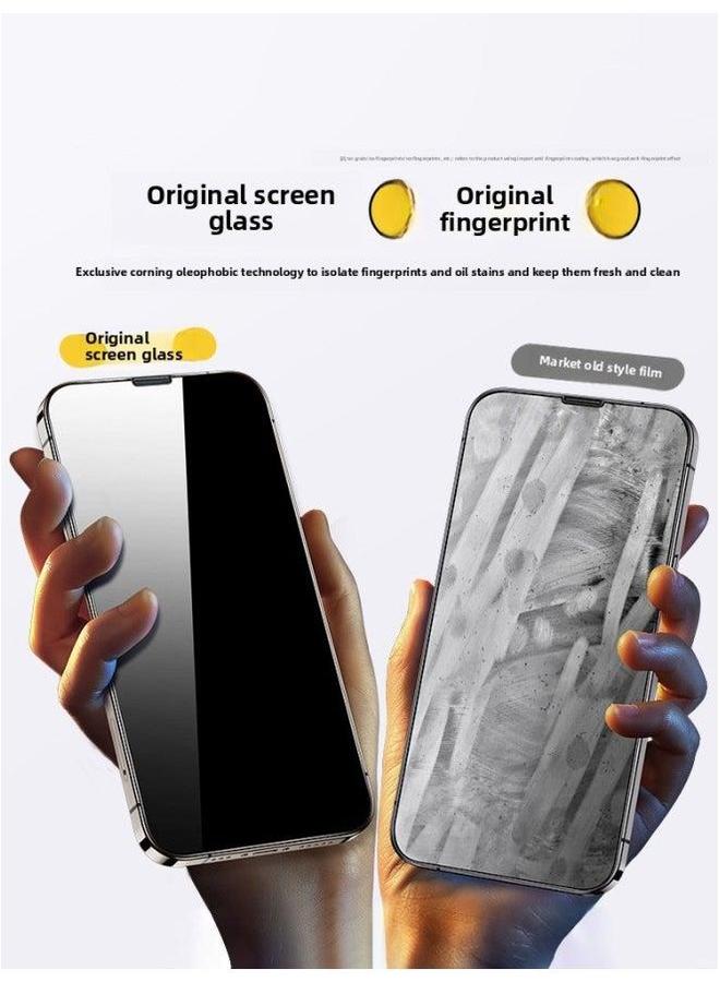 Applicable To For Iphone 15/14 Tempered Film Iphone13promax Mobile Phone 12 11 X Full Screen 15pr-Colour:[ultra Clear Style★Pack Of 2] Original Glass◆50 Times Anti-fall And Anti-fingerprint◆Explosion-proof Upgrade◆Ar Anti-reflection-Size:For 13 Pro  - Image 2
