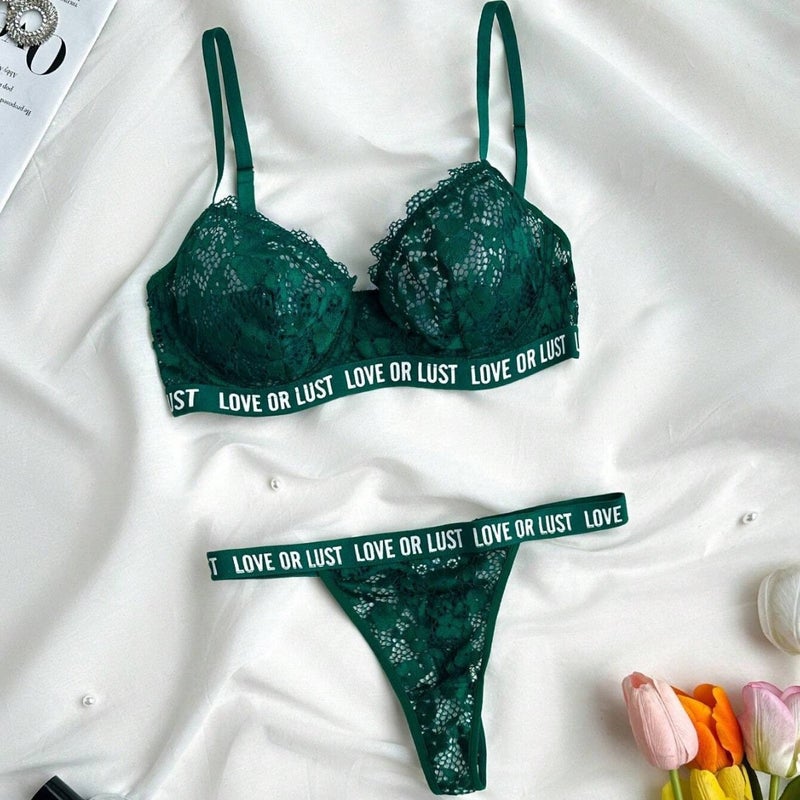 Sexy Lingerie Set - Hot-Selling Women's Intimate Apparel with Letter Design - Image 1