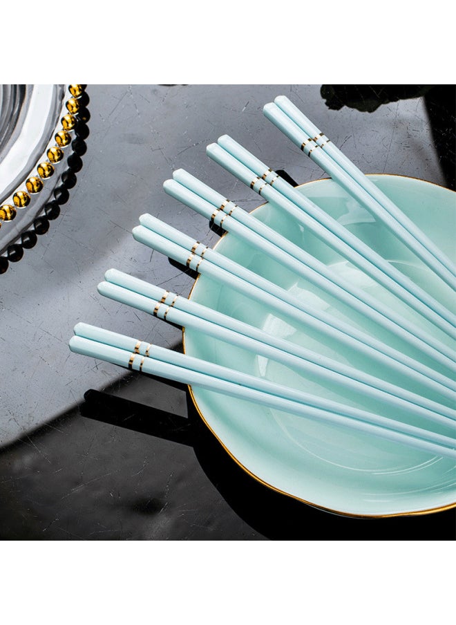 Jingdezhen Ceramic Chopsticks High Color Value Moldy Easy To Clean Chopsticks 10 Pairs Chopsticks Bone China Chopsticks Ceramic Chopsticks-Color:Good Times-Specifications:24cm
