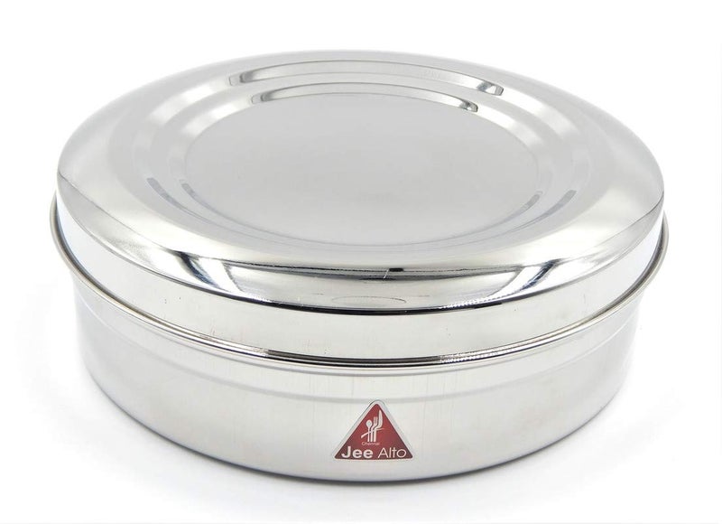JEE ALTO Stainless Steel Multipurpose Container PappadChapathi DabbaChocolate Box Big 2250 ML - Image 1