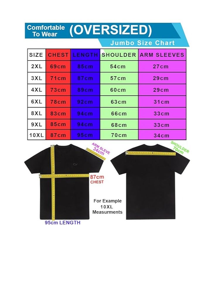 OVERS Plus Size Plain Light Grey T-Shirt  for Men - Image 2