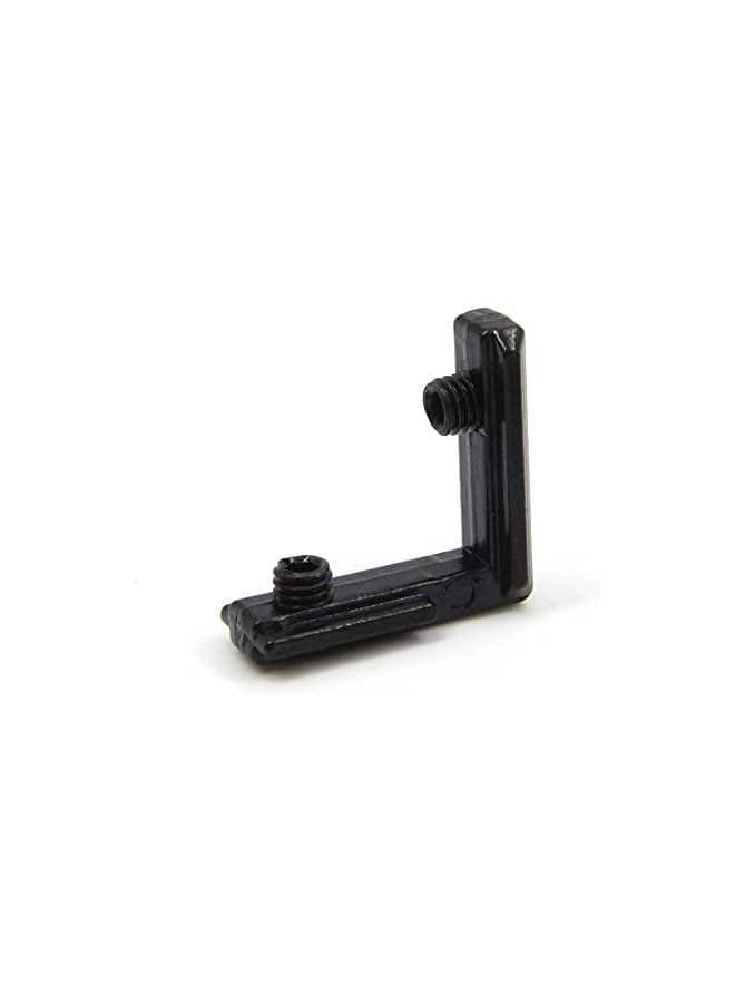 PROMASS promass 20PCS Black T Slot L-Shape 90 Degree Interior Inside Corner Connector Joint Bracket with Screws for 6mm T Slot Aluminum Extrusion Profile 2020 Series Slot  - Image 4