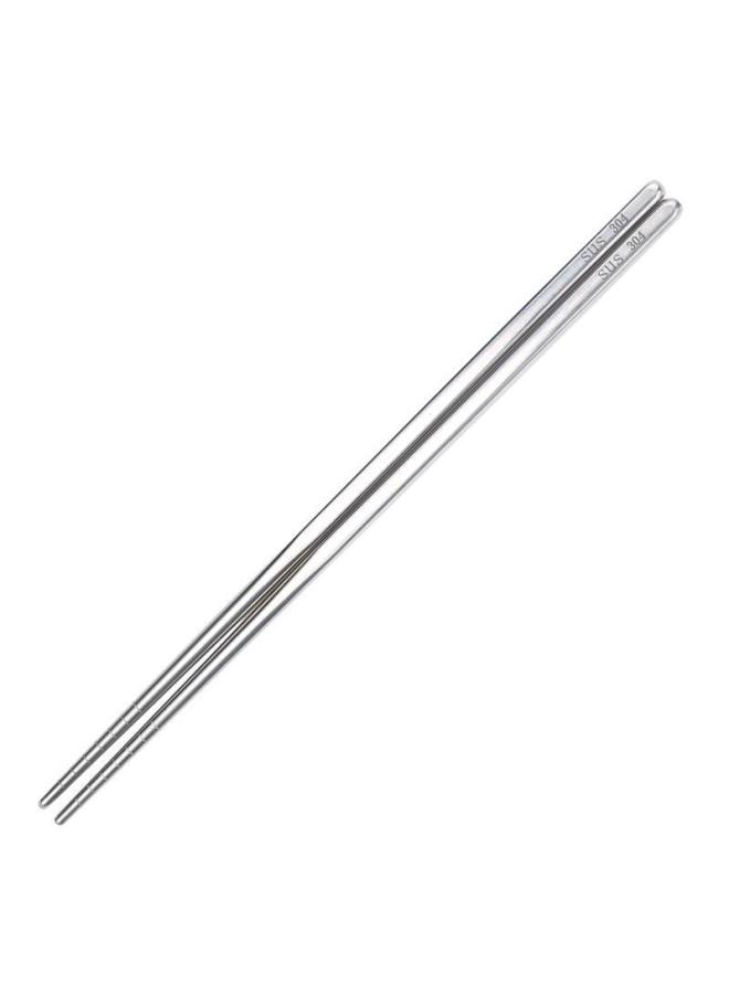 Household Chopsticks 304 Stainless Steel Non-slip Chopsticks Hollow Insulation Top Round Chopsticks Metal Direct Sales-Color:Light Body 1 Pair  - Image 5