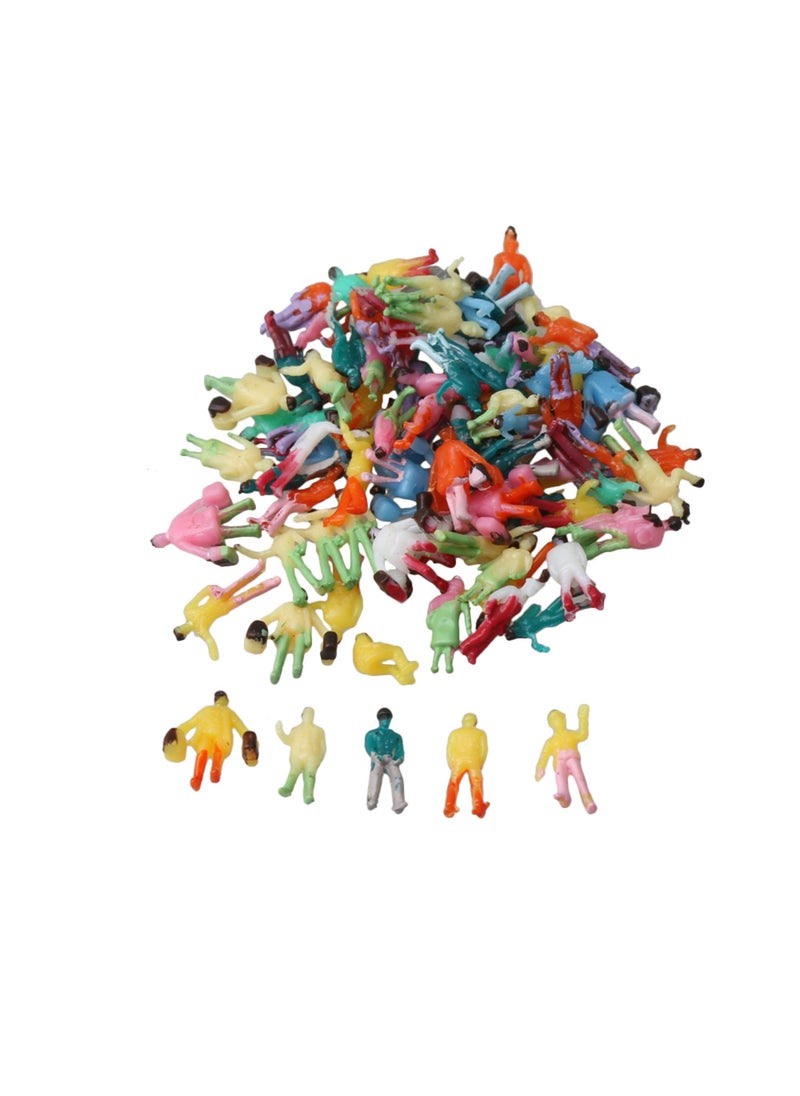 BQLZR BQLZR 100 Pieces 1200 Scale Hand Painted Layout Model Train People Figure 