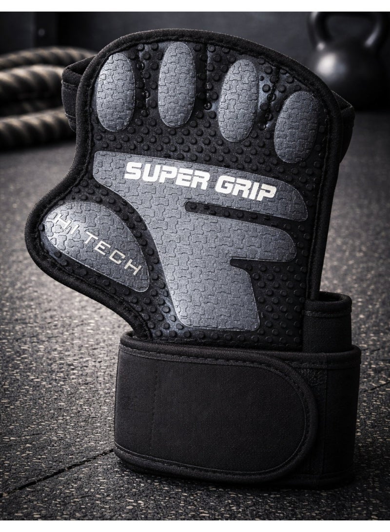 VOLTIV Weightlifting Gloves with Wrist Support – Super Grip Gym Gloves for Training, CrossFit, Bodybuilding & Fitness - Image 3