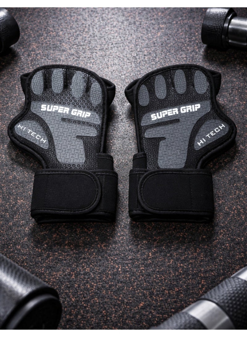 VOLTIV Weightlifting Gloves with Wrist Support – Super Grip Gym Gloves for Training, CrossFit, Bodybuilding & Fitness - Image 4