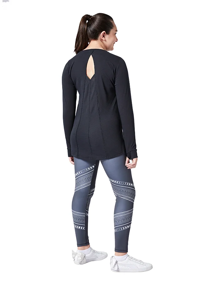 ZAECY Girls Full sleeve Long top with keyhole