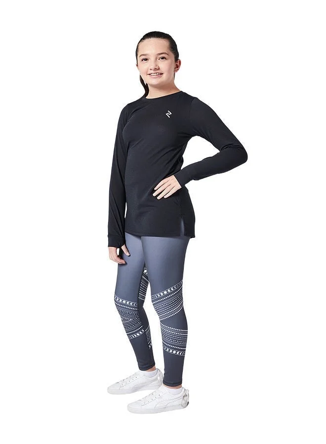 ZAECY Girls Full sleeve Long top with keyhole