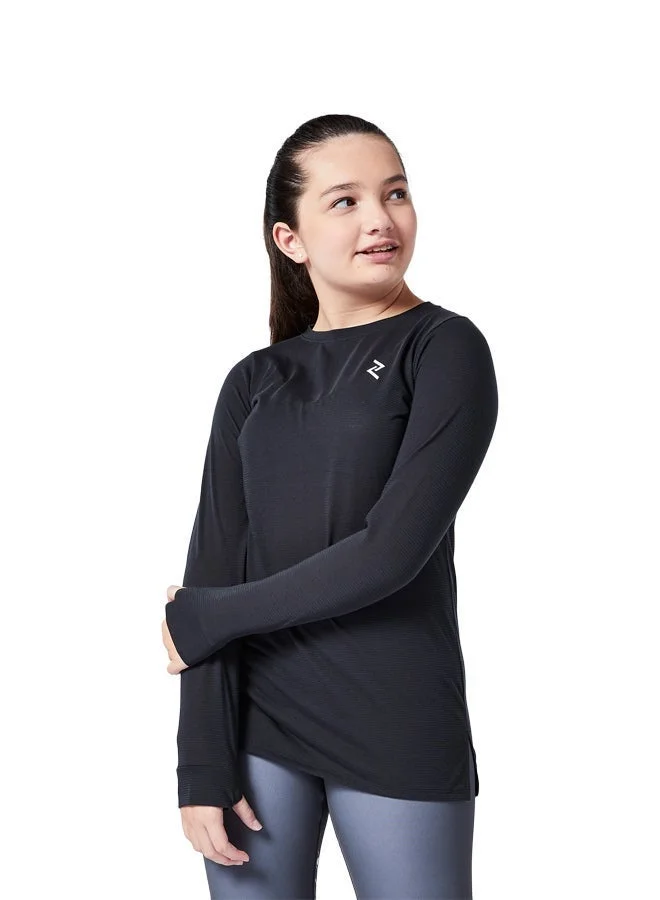 زيسي بلوزة طويلة بأكمام كاملة للبنات بفتحة مفتاح