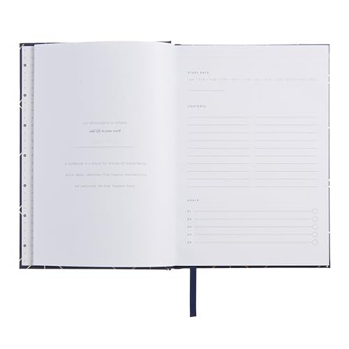 russell+hazel Navy and Gold Foil A5 Journal, Notebook, 252 Ruled Pages, 5.89” x 8.33” - Image 2