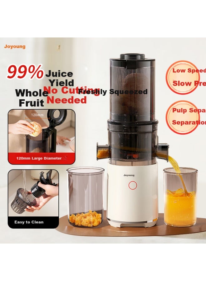 Joyoung Multifunctional Large-caliber Electric Ice Cream Maker Juicer Three-stage Press Fully Automatic Cold Press Juice Extractor Z12-lz566 - Image 1