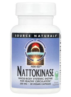 SOURCE NATURALS NSK-SD® Nattokinase 200 mg 30 Vegan Capsules 