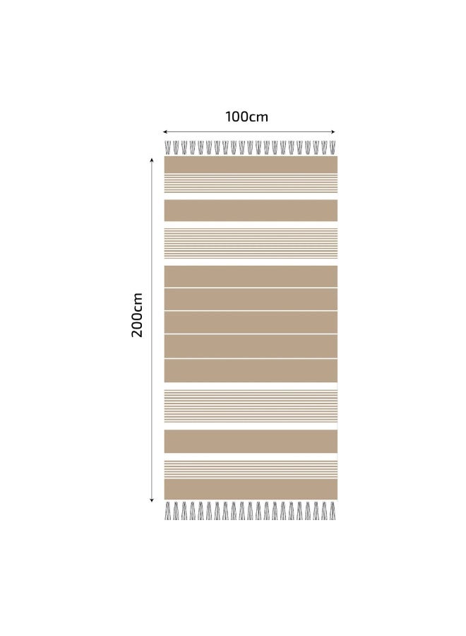 Ready For Chai منشفة شاطئ 200X100 سم 100% قطن ناعم خالية من الرمال منشفة سريعة الجفاف خفيفة الوزن للسفر هدايا الشاطئ ملحقات الشاطئ رمي الشاطئ - Image 4
