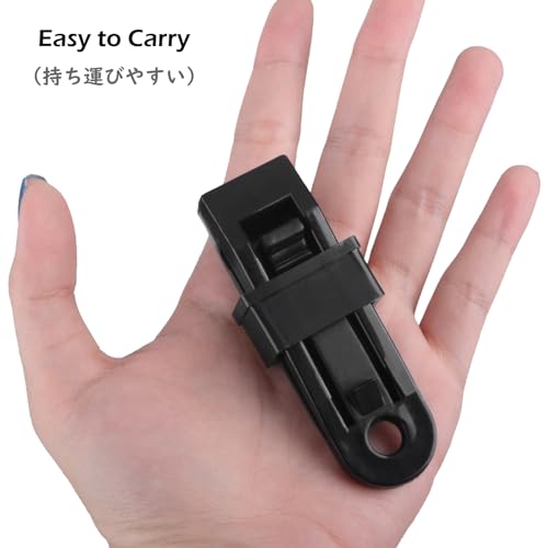 TRIWONDER Tarp Clips Heavy Duty Lock Grip Thumb Screw Tent Awning Tarp Clamps Set Reusable for Camping Canopy Outdoor Caravan (Black - 12 Pcs) - Image 4
