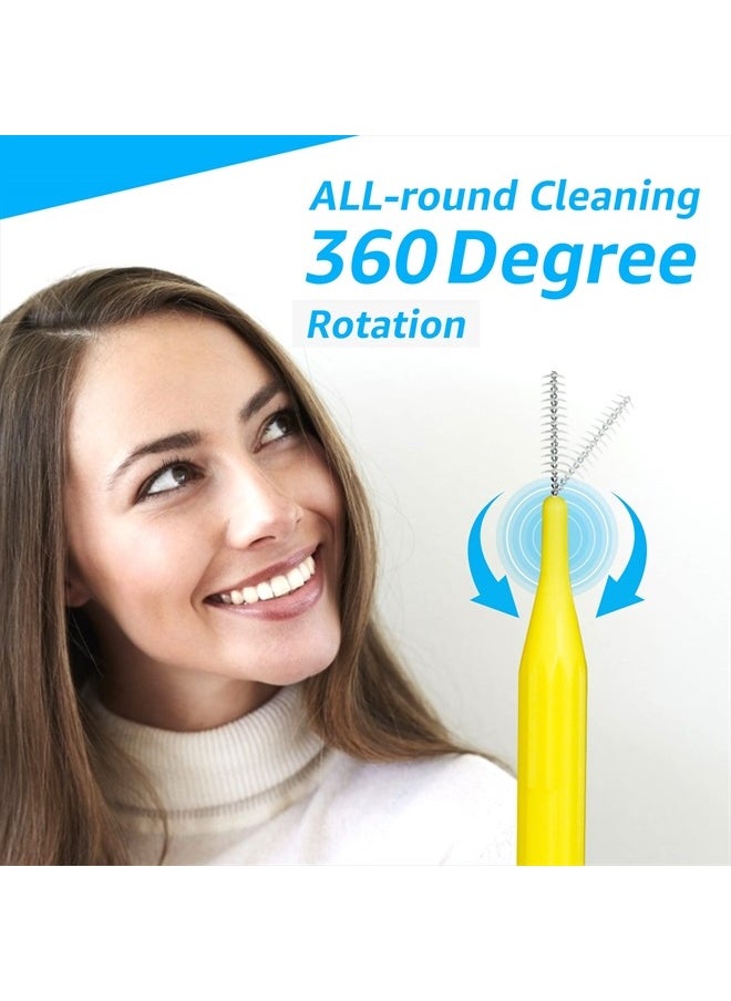 RAZOKO Interdental Brush, Toothpick Flossing Head,Easy Use Tooth Cleaning Tool (144 Count)(2mm/2.3mm/2.5mm/3mm)  - Image 4