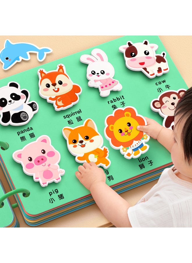 Generic - Tear The Book Baby Toy Quiet Hand Tear Cloth Book 0 1 Year Old Baby 6 Months 12 Early Education Hook And Loop Can Bite-Color:Enlightenment Book (play As Soon As You Get It) [0-3 Years Old] - Image 1