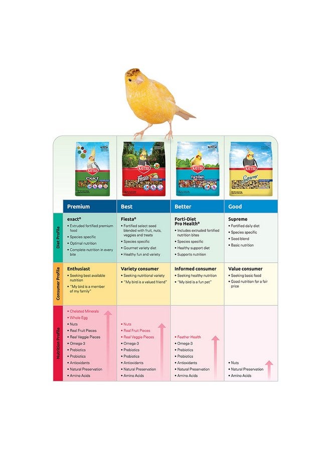 Kaytee Exact Rainbow Parakeet & Lovebird Food, 2-Pound - Image 4