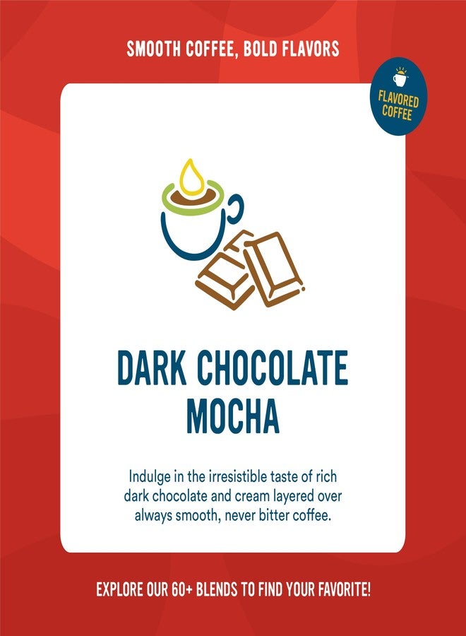 Cameron's Coffee Dark Chocolate Mocha Flavored Single-Serve Pods, Light Roast, 100% Arabica, 12-Count (Pack of 6) - Image 2
