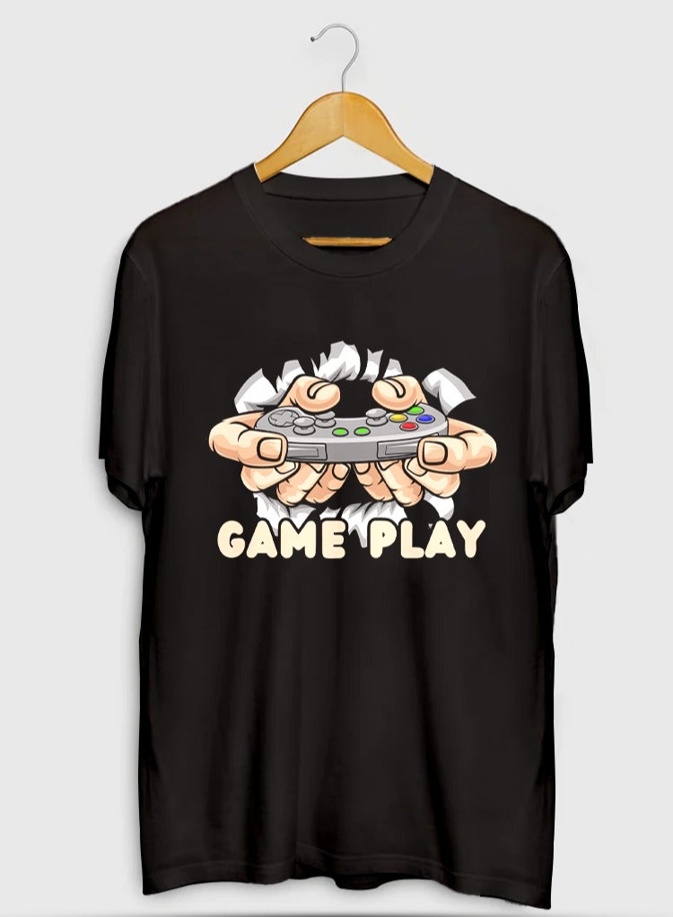 SHOP NEW ARRIVALS GAME ON GRIP AND PLAY GAMEPLAY GRAPHIC T-SHIRT Motivational Quote Graphic Tee for Men Women Inspirational Success Mindset Gift Unisex Comfortable Cotton - Image 1