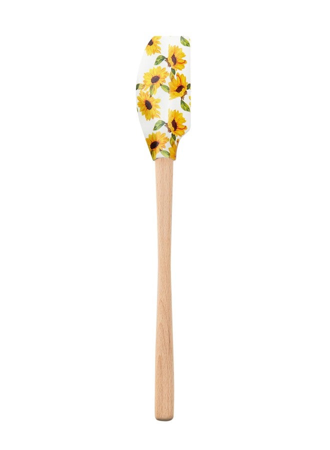 Tovolo Spatulart ‘Sunflower’ Silicone Spatula with Wood Handle - BPA Free, Heat-Resistant, Ideal for Baking, Mixing & Meal Prep - Image 5