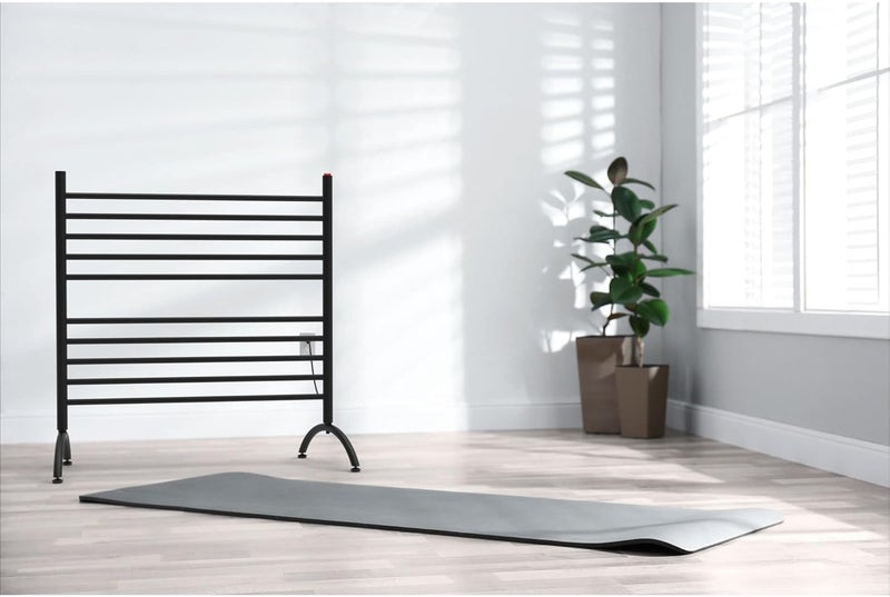Amba Amba SAFSMB33 Solo 33 Freestanding 10 Bar Towel Warmer in Matte Black  - Image 4