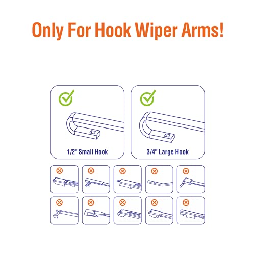 WOWIPER Wiper Blades 28" + 14" Automotive Replacement Windshield Wiper Blades for My Car Premium All-Seasons OE Quality Wipers for Front Windshield(Set of 2) - Image 3