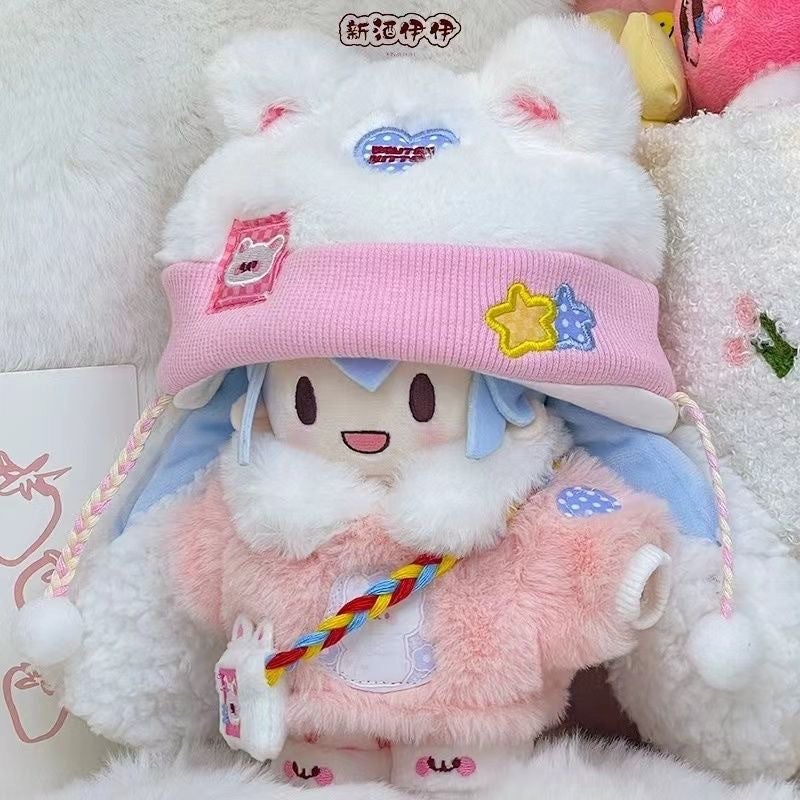 15cm Dressable Plush Doll Snow Doll with Outfit Change, Cute Stuffed Animal, Birthday Gift - Image 2