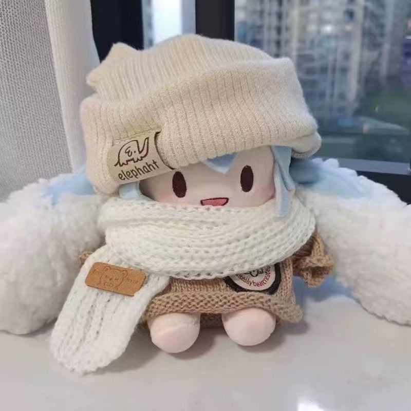 15cm Dressable Plush Doll Snow Doll with Outfit Change, Cute Stuffed Animal, Birthday Gift - Image 1