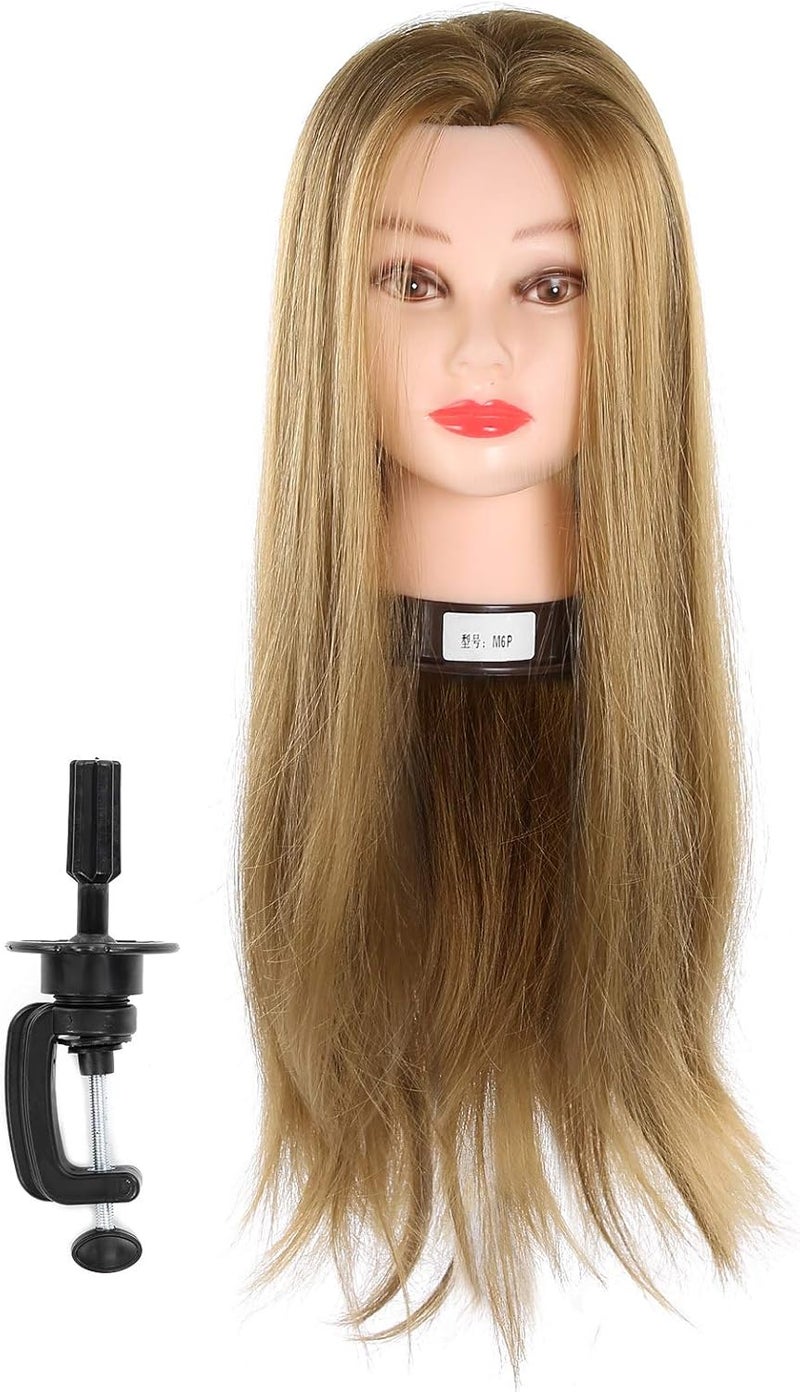 Hairdresser Training Heads Mannequin Head with Hair Hairdresser Mannequin Head Suitable for Beauty Teachers human hair head hair mannequin head human hair with Hair Hairdresser Mannequin Head Suita