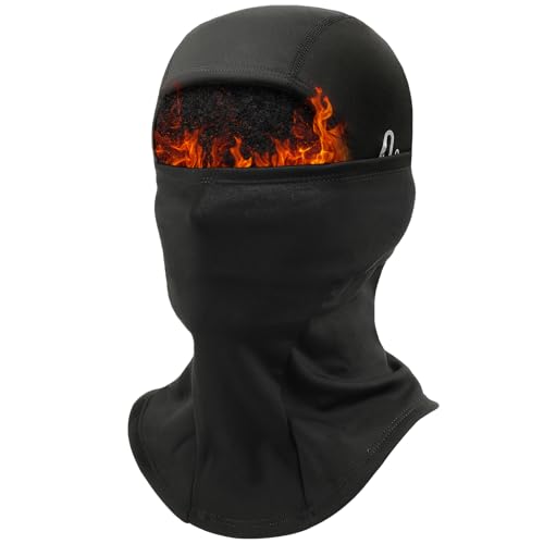 HEGGCOOE Balaclava Ski Mask for Men Women,Windproof Thermal Winter Face Mask for Cold Weather Skiing Cycling Snowboarding Black - Image 1