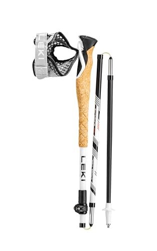 LEKI Cross Trail FX Superlite Carbon Collapsible Lightweight Trekking Poles for Hiking & Trail Running - White-Red-Black - 110-130 cm - Image 5