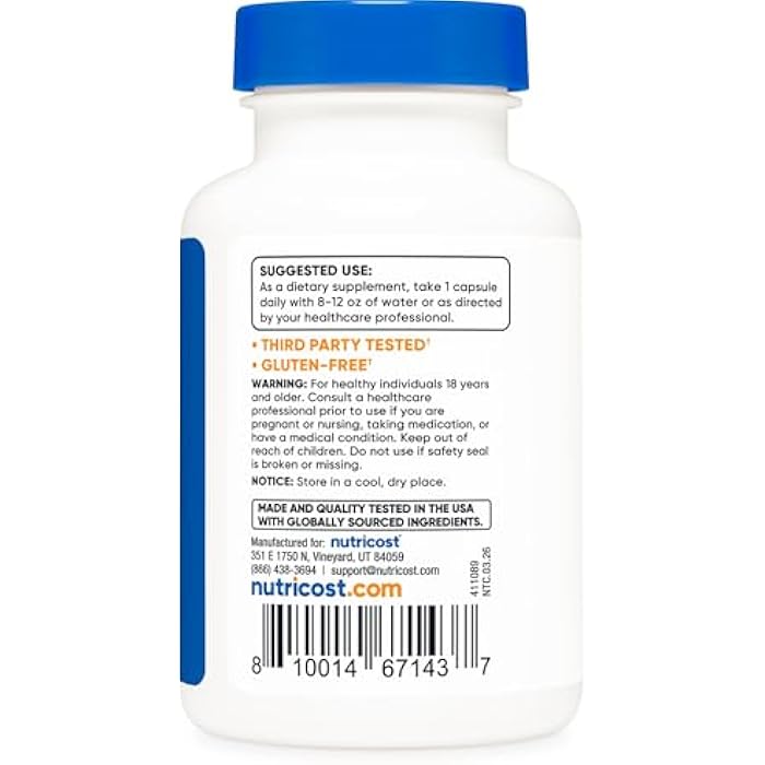 Nutricost Grapefruit Seed Extract 60 Capsules for 60 Servings Per Bottle - Gluten Free and GMO Free - Image 4