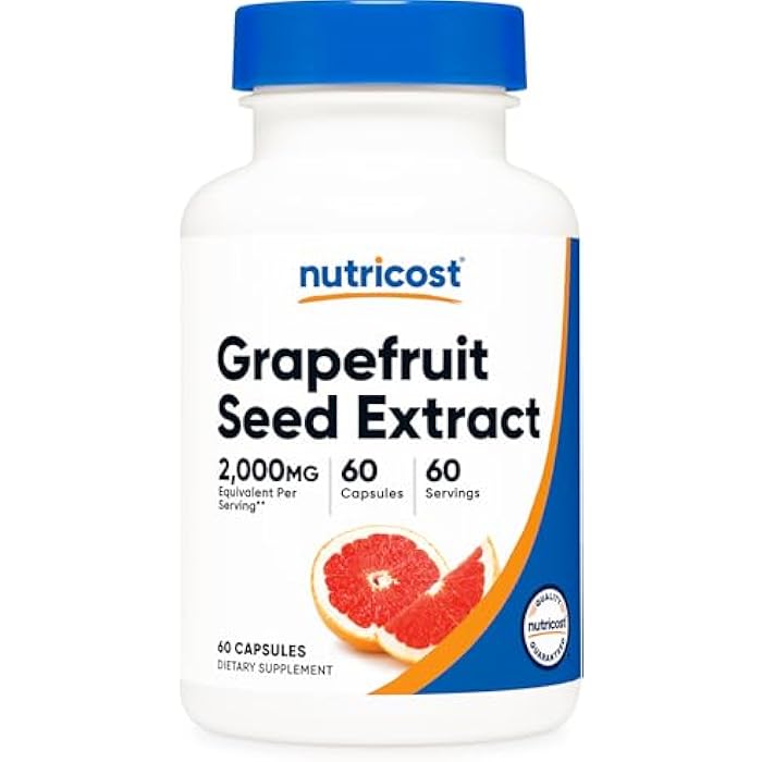 Nutricost Grapefruit Seed Extract 60 Capsules for 60 Servings Per Bottle - Gluten Free and GMO Free - Image 1
