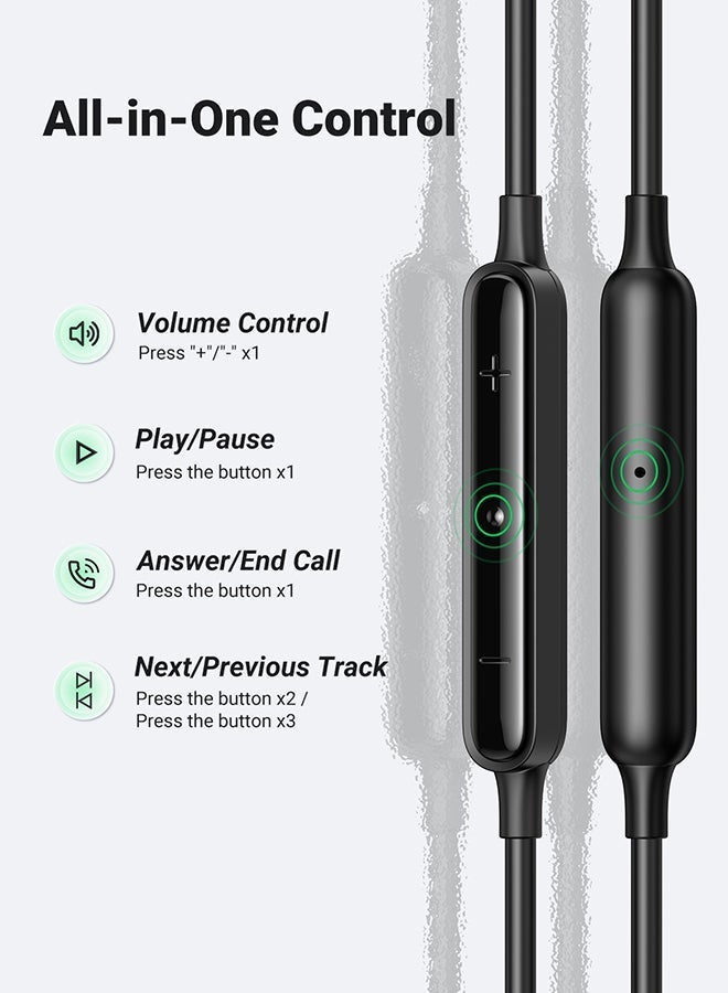 Ugreen Type C Earphones In Ear Headphones With Microphone USB C Wired Earphones For iPhone 16 Series iPhone 15 Pro Max, Samsung S24 S24 Ultra S23 S23 Ultra S21 A04 Redmi Note 12 12 Pro Oneplus Black - Image 4