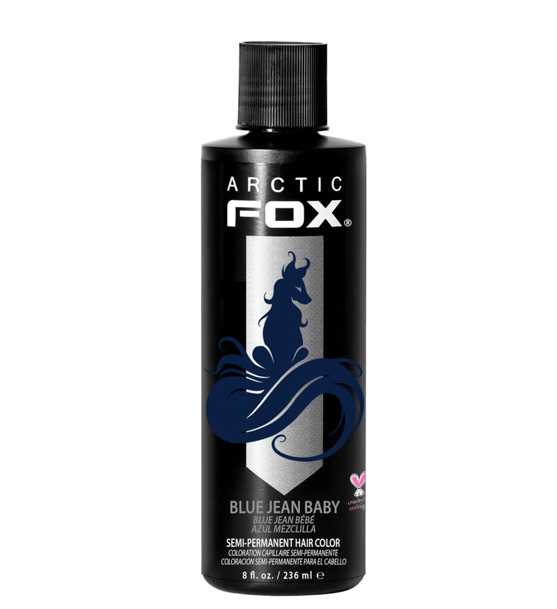 ARCTIC FOX Vegan and CrueltyFree SemiPermanent Hair Color Dye 8 Fl Oz BLUE JEAN BABY
