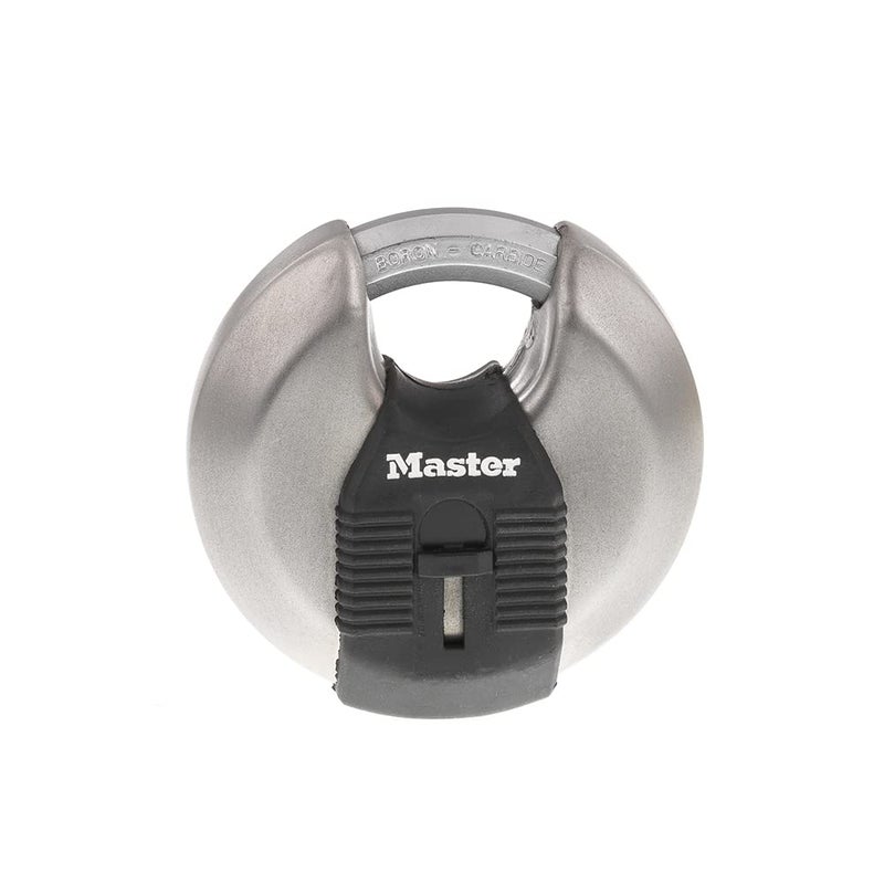 Master Lock M50XD Magnum Heavy Duty Stainless Steel Discus Padlock with Key, Silver - Image 1
