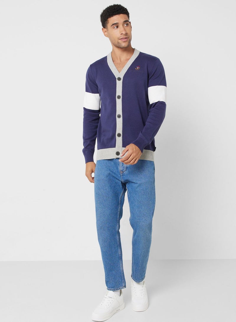 Color Block Cardigan