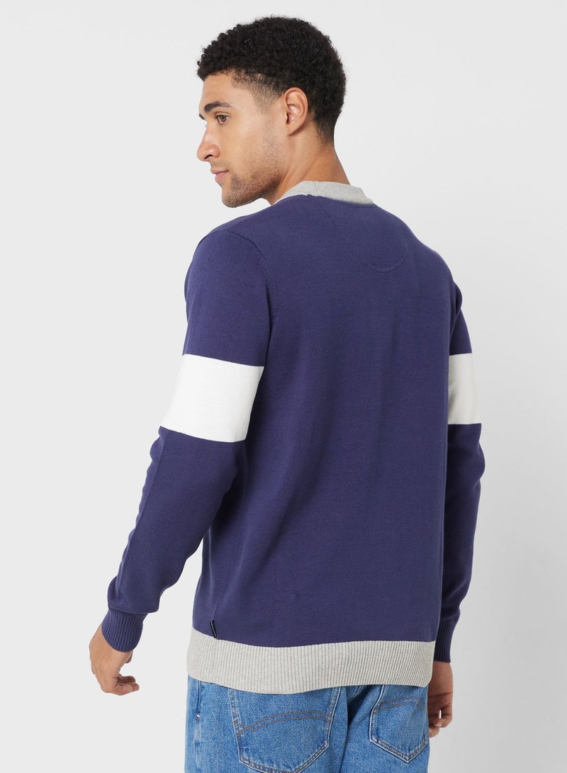 Color Block Cardigan