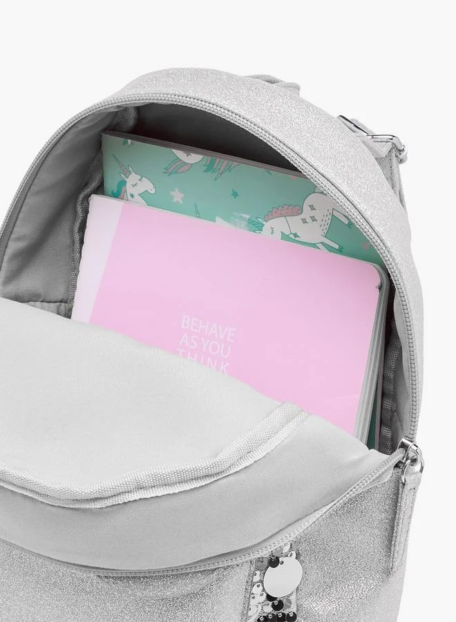 Disney SILVER Backpack With Minnie Mouse Ear Applique for Women | Best Price UAE